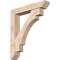 Ekena Millwork Merced Slat Smooth Bracket w/ Offset Brace, Douglas Fir, 7 1/2"W x 42"D x 48"H BKT0806X42X48MRC06SDF - alternate 1